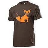 RaketeBerlin Herren T-Shirt | Motiv'Fuchs-Origami' | FairWear zertifiziert | OekoTex-Standard | 100% Baumwolle | Größen S-XXL | casual |rundhals | verschiedene Farben