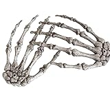 FARUTA 2 Stück Halloween Skelett Hände Kunststoff Fake menschliche Hand Knochen Zombie Party Terror Gruselige Requisiten Dekorationen