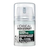L'Oréal Paris Men Expert Gesichtspflege für Männer, Gesichtscreme ohne Alkohol oder Parabene, Hydra Sensitive Feuchtigkeitscreme, 1 x 50 ml