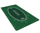 Bullets Playing Cards Designer Pokermatte grün in 180 x 90 cm für den eigenen Pokertisch - Deluxe Pokertuch – Pokerteppich – Pokertischauflage ……