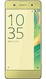 Sony Xperia XA Smartphone (5 Zoll (12,7 cm) Touch-Display, 16GB interner Speicher, Android 6.0) Lime Gold