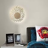 Wandlampe Wandleuchte, kann in modernem Wohnzimmer eingesetzt Werden (Color Temperature : Cool White(5500-7000K), Lampshade Color : Gold)