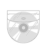 CD-Taschen selbstklebend | Transparent | Mit Klappe | 20 oder 100 Stück | CD-Hüllen zum Einkleben | Selbstklebende Hüllen für CD, DVD und Blu-ray / 20 Stück