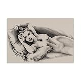 Kate Winslet Titanic Drawing Scene (1) Poster Dekorative Malerei Leinwand Wandkunst Wohnzimmer Poster Schlafzimmer Malerei,Wandkunst Bilddruck Moderne Familienzimmer Dekor 08x12inch(20x30cm)