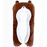 DRACA Seitenschläferkissen Kinder Pinguin Komfortkissen Wunderkissen Anti Stress ADHS Kissen für Kinder Einschlafkissen Tier Multifunktionskissen In Tierform Großes Kuschelkissen Kind (Bär)