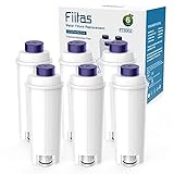 Fiitas Wasserfilter für Delonghi Dinamica Magnifica s ECAM Kaffeevollautomat DLSC002 De longhi Filterkartuschen Kompatibel mit ESAM, ETAM Series (6 Packs)