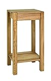HAKU Möbel Beistelltisch, Massivholz, eiche geölt, B 37 x T 33 x H 73 cm