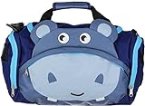 Ragusa-Trade Kindertasche Sporttasche Reisetasche Nilpferd, Jungen Mädchen Kinder, blau, 39 x 25 x 20 cm, 19,5 Liter