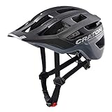 Cratoni Helmets AllRace Fahrradhelm, Schwarz-Grau, M-L 56-61
