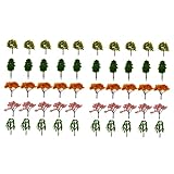 EXCEART 50 Stück Mikro-Landschaftsverzierung Miniaturdekoration Miniaturpflanzen Anlage Modelle Mini-Baumdeko Simulation Baumdekor Topfpflanze Ornamente Hawaii Baumschmuck Simulationsbaum