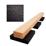 My Plast Terrassen-Pads – wasserbeständige Gummimatten für Terrassen-Holz, belastbare Bautenschutzmatte, 90 x 90 x 20 mm, 50 Stück