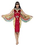 Smiffys, Damen Göttin Isis Kostüm, Kleid, Flügel, Kragen und Kopfschmuck, Größe: S, 43734