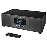 MEDION P66400 All in One Audio System (Internetradio, DAB+, CD/MP3-Player, Spotify Connect, Amazon Music, PLL UKW Radio, USB, AUX, Kompaktanlage, Subwoofer Weckfunktion