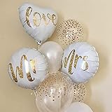 Hochzeitsdeko, Hochzeitsballons für die perfekte Hochzeitsfeier, Mr & Mrs Ballon, Partyschmuck, Ballongirlande