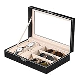 Storage Box Holz Armbanduhr Brille Armbanduhr Display Aufbewahrungsbox Tray Reise Schmuck Verpackungsregal Organisieren (Color : C, Size : One Size)