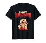 Blutiges Halloween I unheimlicher Zombie Hase T-Shirt