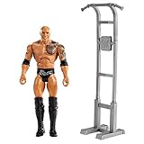 WWE GVJ35 - Wrekkin' The Rock Actionfigur, 15,24 cm, beweglich, zum Sammeln und als Geschenk, für Kinder ab 6 J