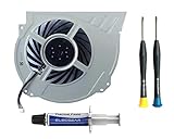 ElecGear Interner Lüfter für PS4 Pro, Playstation 4 Pro CUH-7xxx CPU Replacement Ventilator Kühler Reparatur Ersatzkühler Cooling Fan, Thermo Paste und Driver Set