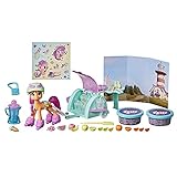 My Little Pony: A New Generation Smoothie Shop Sunny Starscout – Storyszenen-Spielzeug mit Spielmasse, 25 Accessoires, 7,5 cm großes Pony