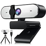 Webcam mit Mikrofon 2K, 2560*1440P Autofokus Webkamera mit Sichtschutz Plug-and-Play für Mac Windows PC Videoanrufe, Game Streaming, Konferenz