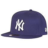 New Era New York Yankees Cap - MLB Basic - Purple/White Größentabelle: 7 1/8-57cm (M)