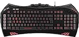Speedlink VIRTIUS Advanced Gaming Keyboard - Gamer Tastatur für PC / Computer, 10-Tasten-Rollover-Technik, 84 Tasten konfigurierbar, schwarz