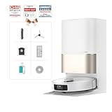 dreame X40 Ultra Complete Saugroboter mit Wischfunktion, 12.000Pa Saugkraft, 70℃ Wischmopp, selbstreinigend, automatische Entleerung, automatisches Nachfüllen, Anti-Wirrwarr und anhebbare Bü
