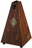 Wittner Taktell Pyramidenform Metronom Kunststoffgehäuse mit Glocke Nußbaum-Maserung