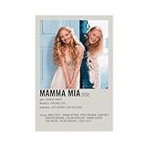 Mamma Mia Vintage-Film-Poster (10) auf Leinwand, Wandkunst, Dekordruck, Bild, Gemälde für Wohnzimmer, Schlafzimmer, Dekoration, ungerahmt, 40 x 60 cm