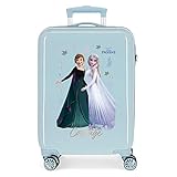 Disney Frozen Seek Courage Hand Luggage Blau 34x55x20 cm Starres ABS seitliches Zahlenschloss 32L 2,62 kgs 4 Doppelräder Handgepäck