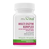 McVital Multi Enzym Komplex • 90 Kapseln • Mit Bromelain und Papain • Amylase, Protease, Lactase, Lipase
