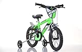 Jungen Kinderfahrrad grün 416U Jungenfahrrad – 16 Zoll | TÜV geprüft | Original | Kinderrad mit Stützrädern - Das Fahrrad als Geschenk für Jungen