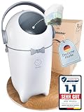 Levias® Windeleimer Baby Mülleimer Geruchsdicht | Windelmülleimer Geruchsdichter Wickeleimer ohne teure Nachfüllkassetten 10L V