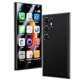 Hipipooo Mini-Smartphone, 3 Zoll, Android 9.0, Dual-SIM-Mini-Telefon, 1950 mAh Akku, 3 MP + 5 MP Kamera, Gesichtserkennung, 2 GB + 16 GB (4G-Schwarz)
