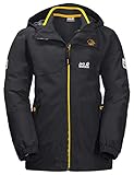 Jack Wolfskin B ICELAND 3IN1 JKT, wasser- und winddichte Outdoor Jacke, Winterjacke für Jungen mit warmer Fleece-Innenjacke, robuste Regenjacke für Jungen mit Reflektoren,phantom,152