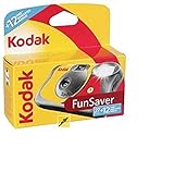 Kodak Fun Saver 27+12 3920949 Einwegkamera (3m Blitzbereich, 135 Film-Format, 800 Film sensitivity (ISO), 39 Anzahl Bilder) gelb/grau/rot
