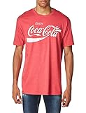 Coca-Cola Herren Coke Classic T-Shirt, Rot meliert, Klein
