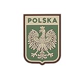Copytec 3D Rubber Patch Polska Polen Wappen Landesflagge Alfashirt Airsoft 10x7cm #27108
