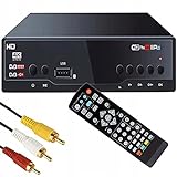 Retoo DVB-T2 Terrestrischer Full HD TV Receiver mit HDMI und Fernbedienung, HDTV Mediaplayer mit PVR Aufnahmefunktion und Timeshift, Digital Empfänger mit H.265 HEVC, Kabel-Receiver mit USB, Schwarz