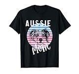 Rosa gestreifte Damen Australische Mutter Australischer Schäferhund-Liebhaber T-Shirt