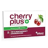 Cherry PLUS Kapseln aus der Montmorency-Sauerkirsche (550mg) – 50:1 Konzentration – 60 Kapseln – GMP und IFS – vegan