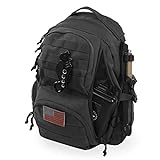 HIGHLAND TACTICAL Unisex-Erwachsene Crusher Backpack Taktischer Rucksack, schwarz, 15.5' W x 18.2' H x 11.5' D