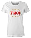Trans World Airlines TWA - Damen Retro Airliner Logo T-Shirt