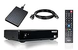HUMAX Digital HD-Nano Eco Satelliten-Receiver inkl. 1TB Festplatte, HD+ Karte für 6 Monate & 3m HDMI Kabel (HDTV, 1080p, DVB-S2, USB, PVR-Funktion, Fernbedienung, geringer Stromverbrauch), schwarz