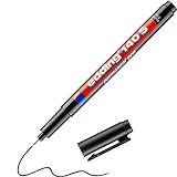 edding 140 S Permanenter Folienschreiber - schwarz - 1 Stift - Rundspitze 0,3 mm - Stift zum Schreiben auf Glas, Kunststoff, Folien und glatten Oberflächen - schnelltrocknend, wisch- und wasserfest