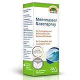 SUNLIFE Meerwasser Nasenspray 20 ml - Nasenspülung mit Meersalz - Nasenspray gegen Schnupfen - Spray zur Reinigung & Befeuchtung der Nasenschleimhaut - Isotonische Meersalzlösung