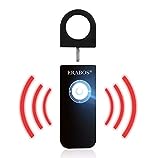 ERABOS® | Upgraded Taschenalarm T1000 | Premium Modell | mit Stroboskop LED Blitzlicht-Signal | Panik Alarm | Schrillalarm | Notfallalarm für die ganze Familie