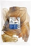 Dehner Lieblinge Hundesnack, Leckerli 100 % natürlich, Kausnack für Hunde, Rinderohren, 260 g
