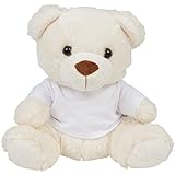 Mumbles Kinder Plüsch Teddybär mit T-Shirt (Small) (Creme)