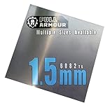 Aluminiumblech, 1,5 mm, Güteklasse 6082 T6, 200 mm x 200 mm (20cm x 20cm)
